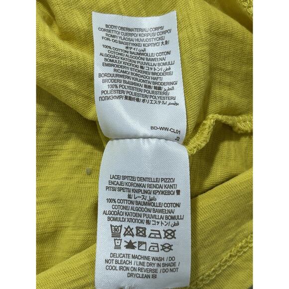 Boden US size 12 Embroidered Yellow Top - Picture 7 of 8